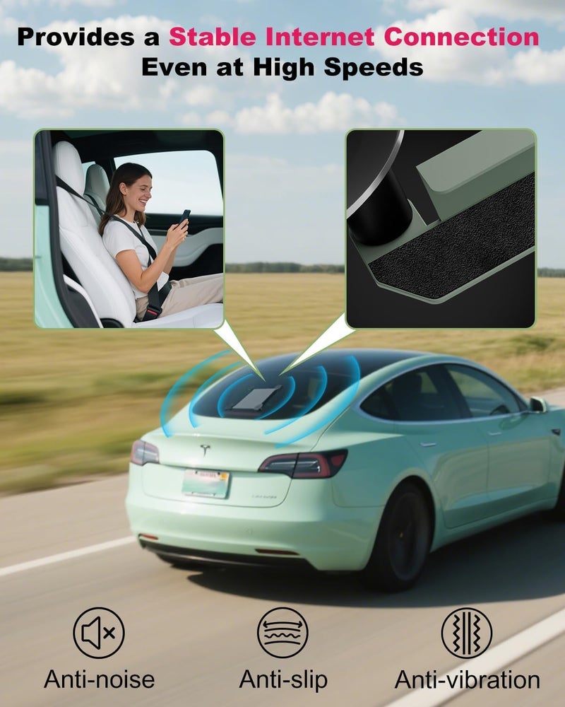 Mwin Starlink Mini Mount - Suction Cup for Starlink Mini Accessories Car Sunroof Mechanicals - Strong Suction Cup Roof Window Mount for Stable Satellite Signal in RVs, and Road Trips (Light Green) - Image 2